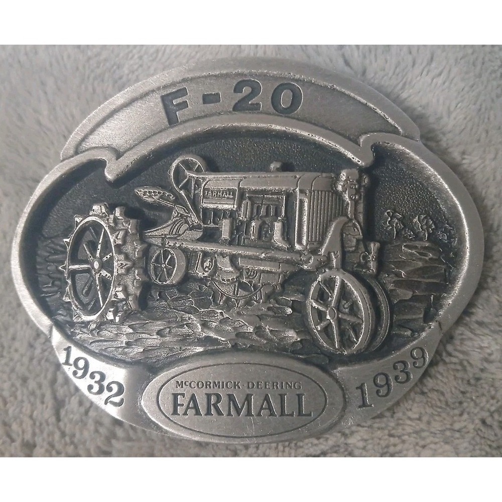 Vtg Farmall F-20 Tractor Belt Buckle 1932-1939 Fine‎ Pewter Ltd Edition